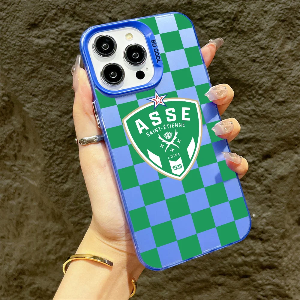 Прочные чехлы для телефонов Fc Club для iPhone 16, 15, 14, 13, 12, 11 X XR XS 7, 8 Plus Pro Max iPhone 13 Mini Pro Max Apple Saints-etiennes-AS