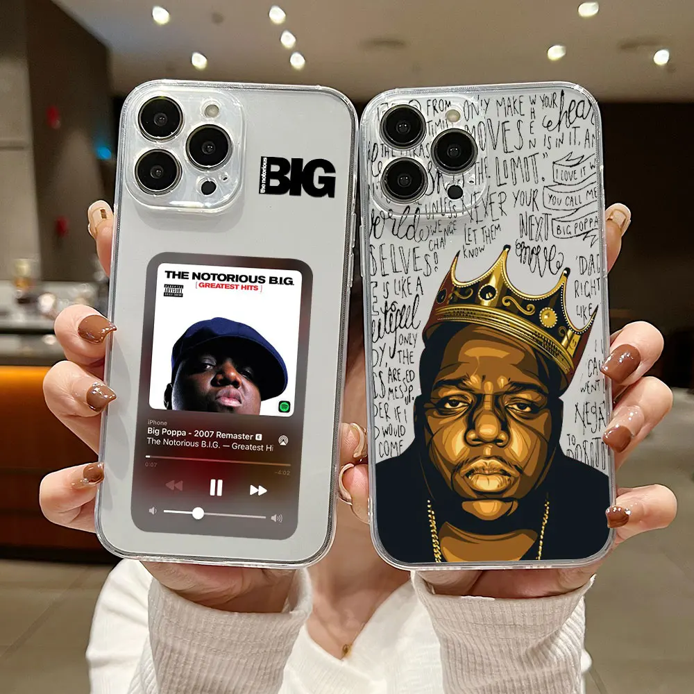 Hip Hop The Notorious Biggie Smalls Phone Case For Samsung S24 S23 S22 S21 S20 FE Note20 Note Plus Ultra Lite 5G Clear Soft TPU image 5
