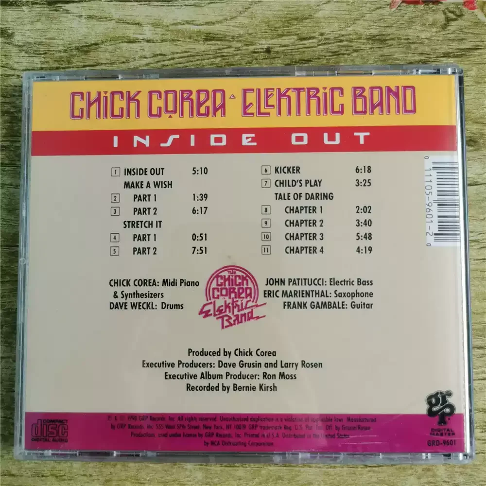 CD The Chick Corea Elektric Band Inside OutIt Combines Complex Improvisation with The Rhythmic Texture Modern Electronic Music