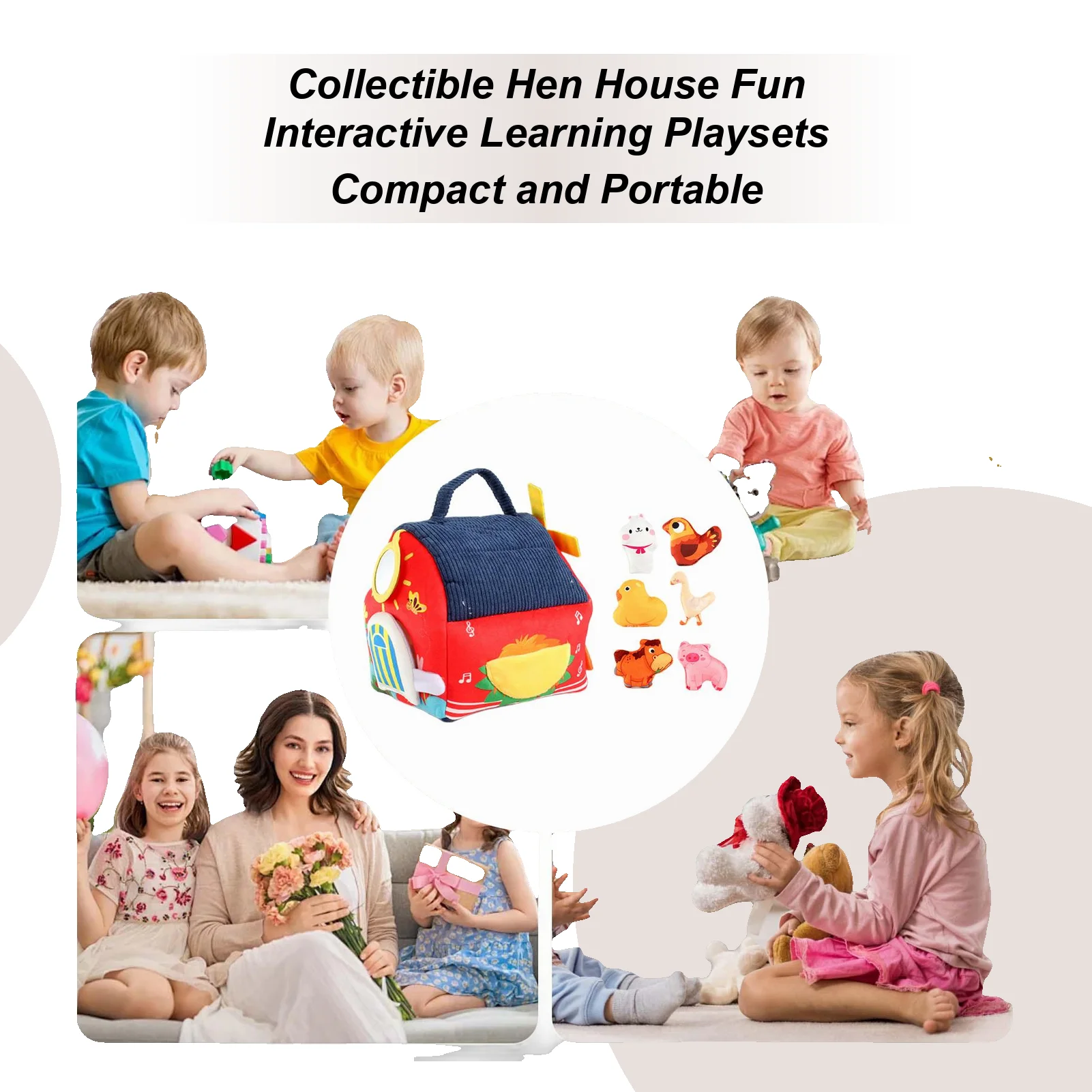 

Плюшевый сарай, детская игрушка, обучающий развивающий интерактивный игровой набор, сенсорные игрушки, плюшевый сарай для мальчиков, девочек, детей, семьи