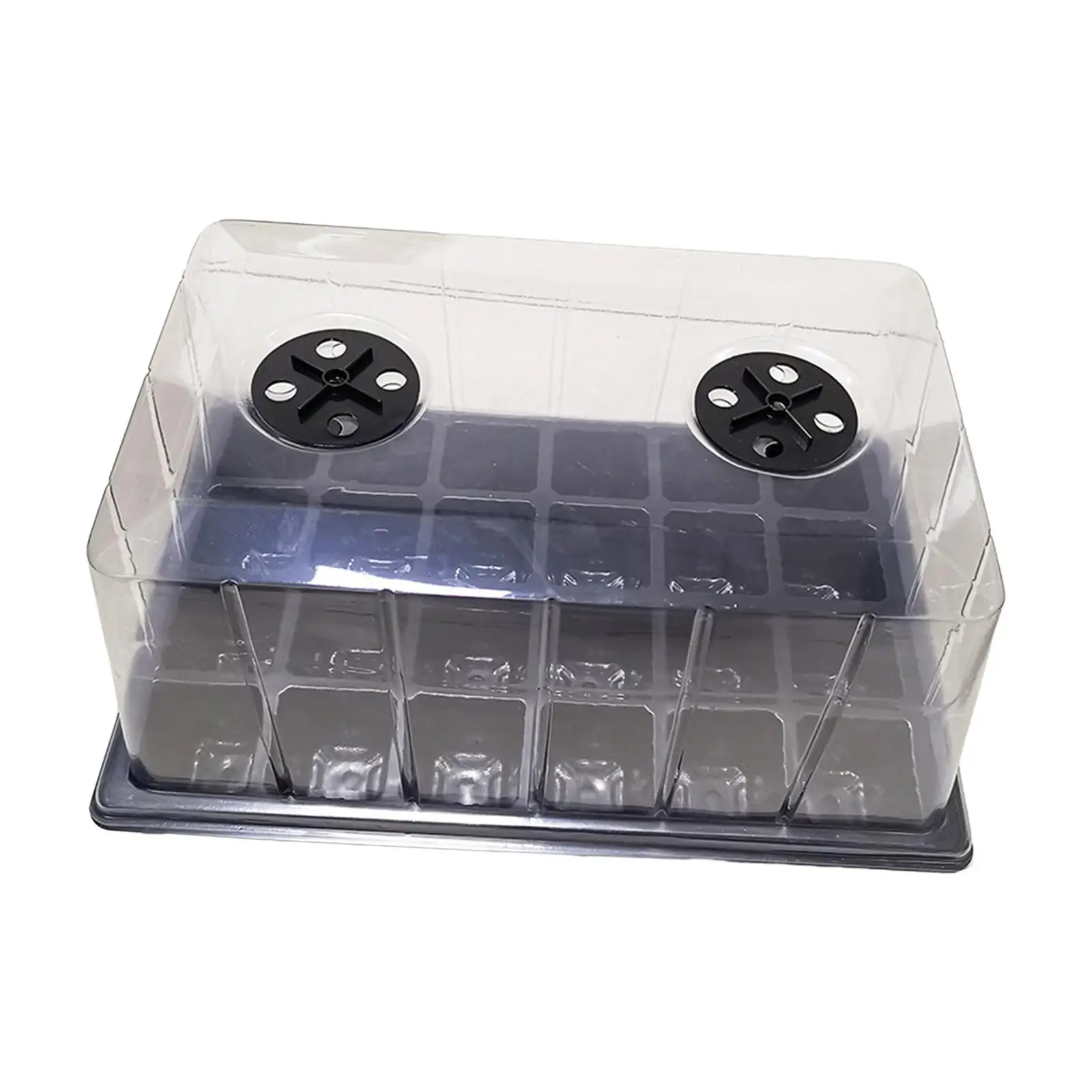 

Nursery Seedling Tray with Ventilation Holes with Holes Seedling Starter Trays for Greenhouse Fruit Seeds Growing Vegetable