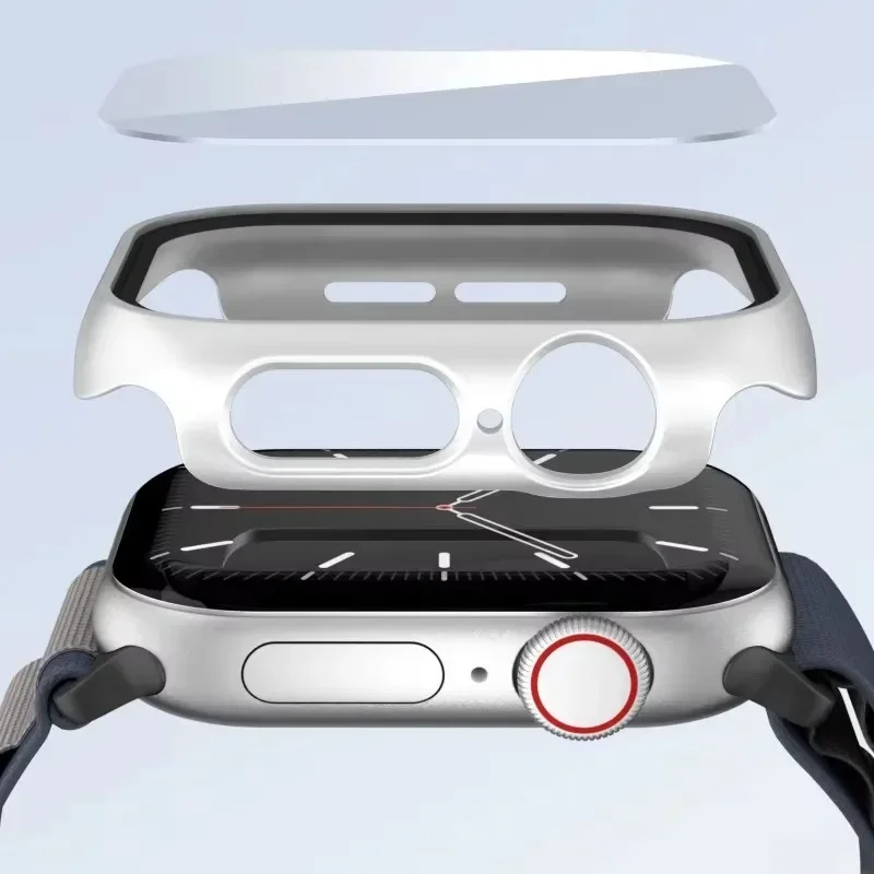 Vetro temperato + copertura per Apple Watch serie 10 42mm 46mm Custodia protettiva per schermo paraurti rigida opaca per PC iWatch 10 42/46 Accessori