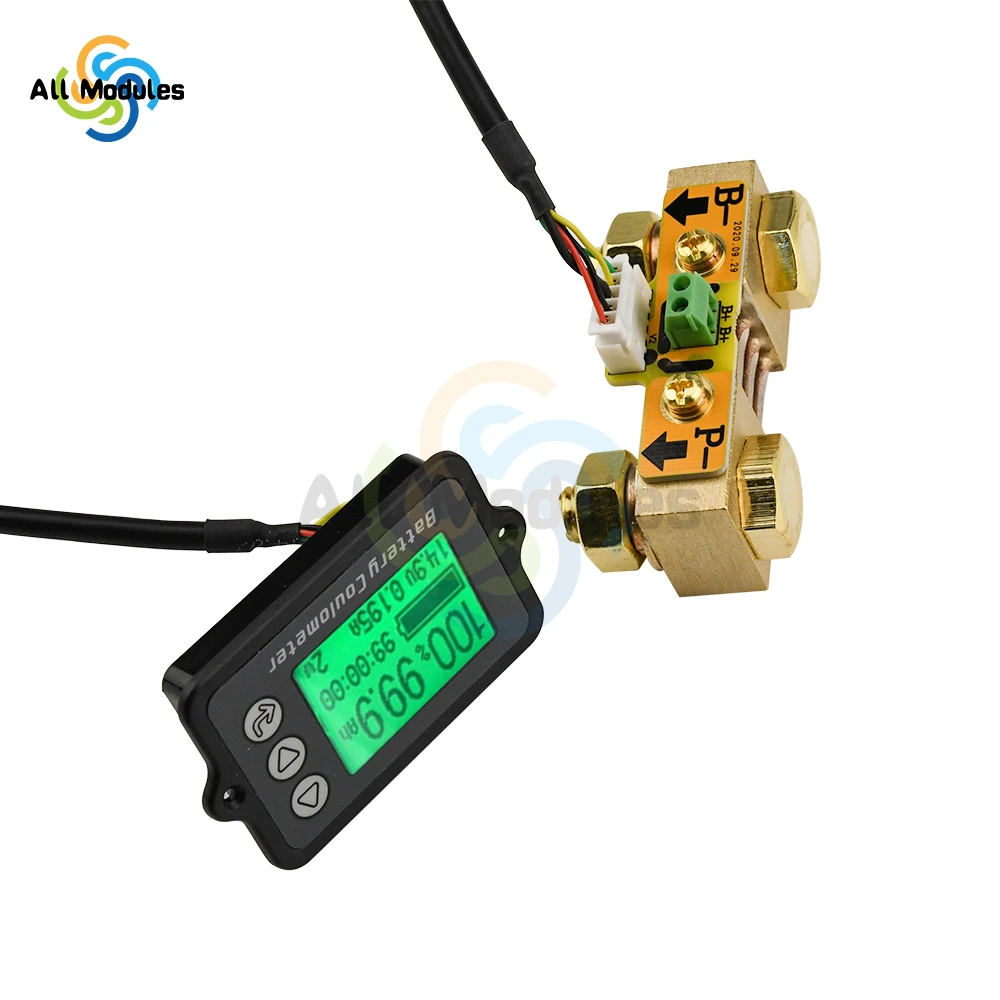 TK15 80V 50A 100A 350A Battery Capacity Tester for Equipment Car Current Power Monitor Indicator Ammeter Voltmeter Coulometer