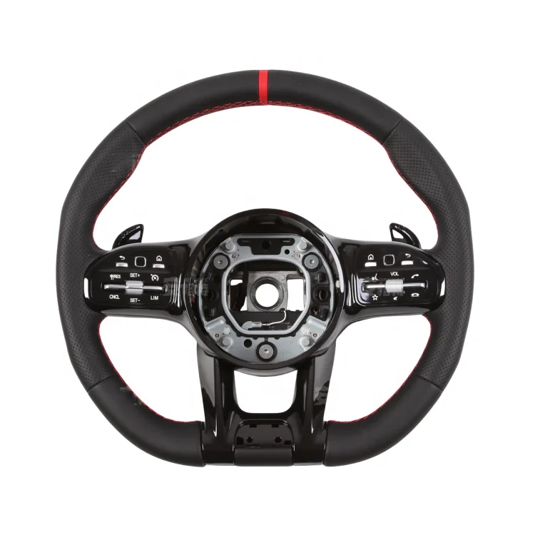 

Sports-Style Full Leather Car Steering Wheel for Mercedes Benz W204 W205 W211 AMG GLE CLA Models