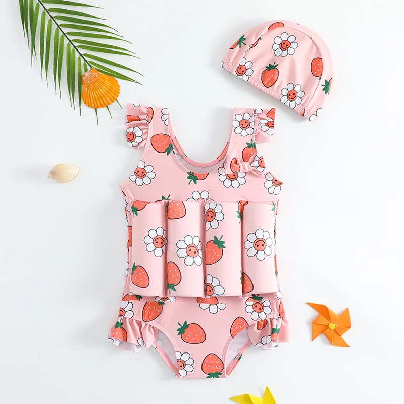 

Children's Floatable Swimsuit Summer Baby One-Piece Swimming Suits Infant Boys Girls Floatation Swimwear Kids Buoyancy Swimsuit