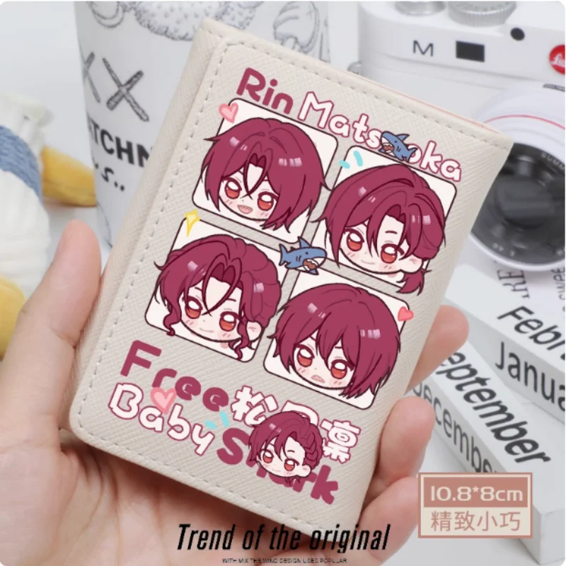 

Rin Matsuoka высокой скорости! Модный кошелек из искусственной кожи, кошелек для карт, монет, застежка, сумка для денег, подарок для косплея B1801