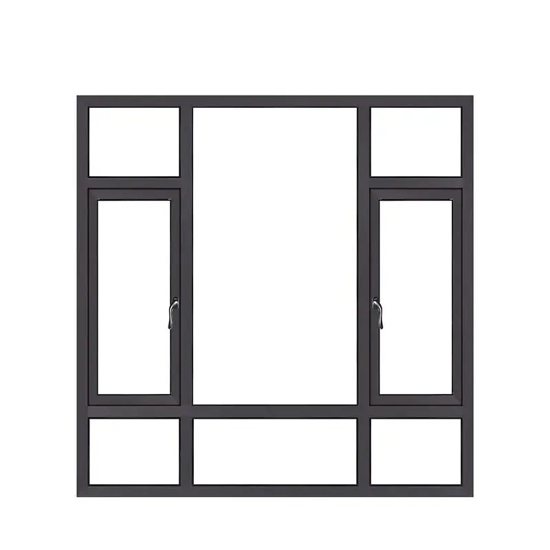 Energy efficient Aluminum Frame Hurricane Proof Windows Tilt Turn Casement Window