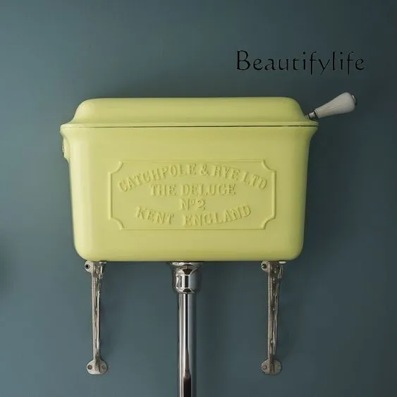 

Новый антикварный индивидуальный ретро-бак для воды с низким резервуаром для воды, разделенный пол унитаза, прямой смывной унитаз