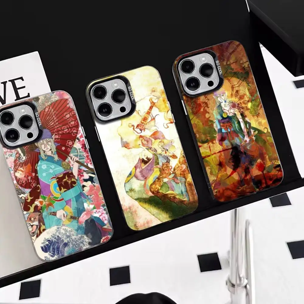 

The Medicine Seller-Mononoke Phone Case For iPhone 17,16,15,14,13,12,11 Plus,Pro Max,XS,Colorful Silver Black Cover