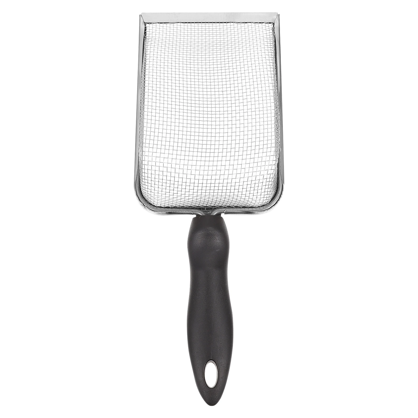 1 قطعة الفولاذ المقاوم للصدأ الزواحف الرمال مجرفة مقبض مريح تصفية أداة ل ثعبان سحلية السلحفاة العنكبوت الفراش