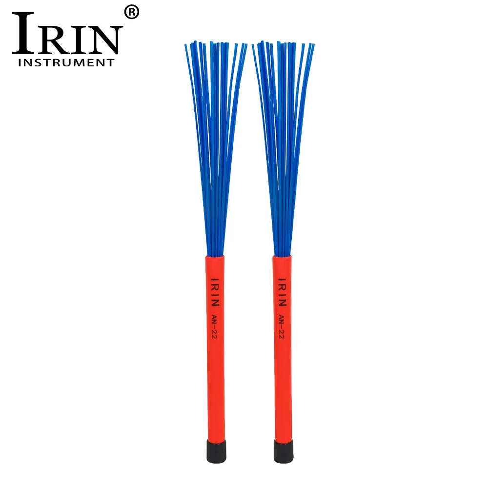 IRIN IN-22 Frosted Drum Brush Retractable Colorful Nylon Cajon Drum Brush Professional Percussion Instrument Parts Accessories