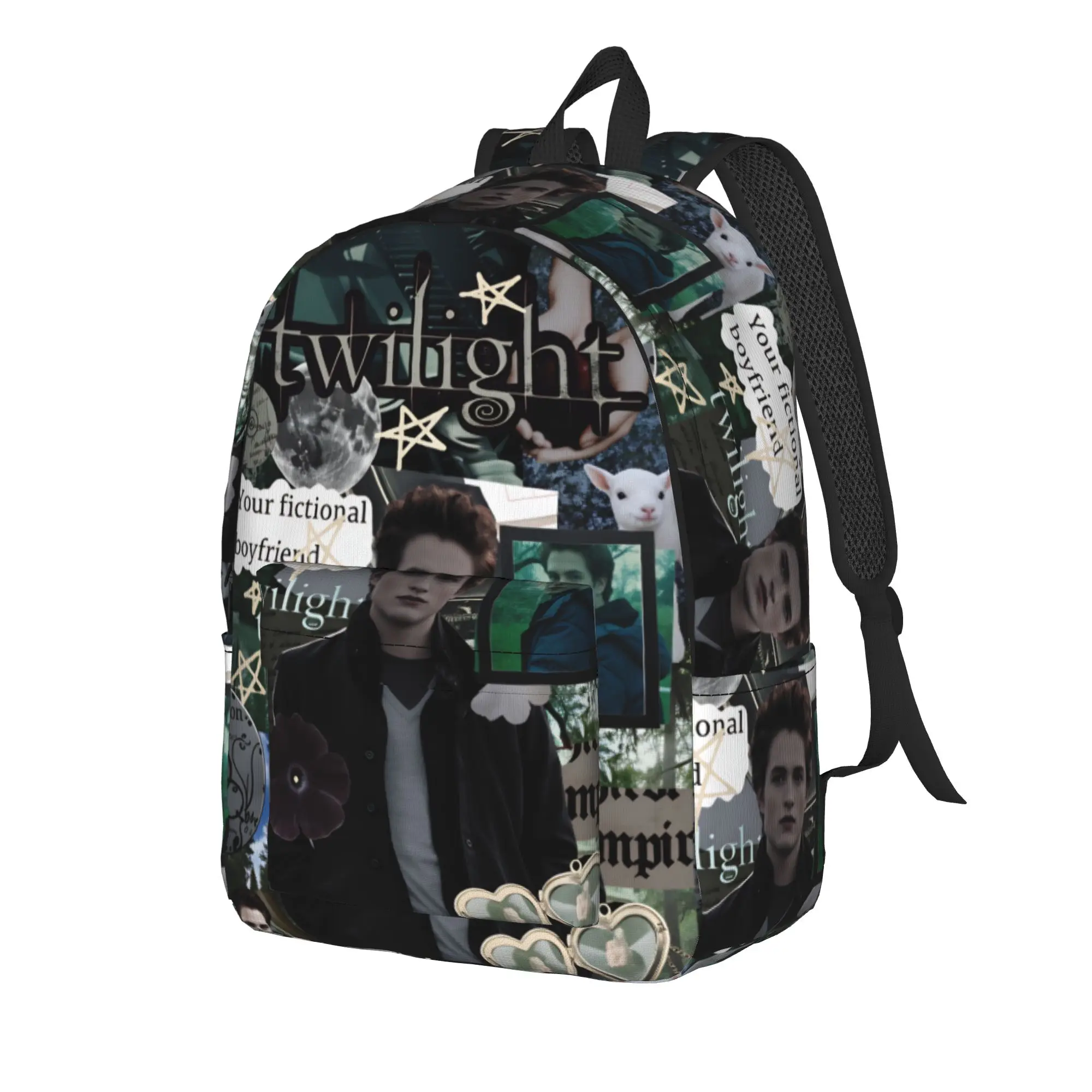 Decor Edward Backpack The Twilight Saga Cool Backpacks Men Outdoor Print High School Bags Colorful Rucksack