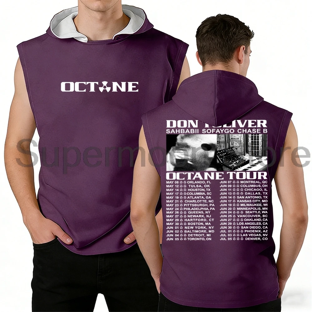 Don Toliver Octane Tour 2026 Hooded Tank Tops Unisex Sleeveless Hoodie Women Men Streetwear Gym Vest