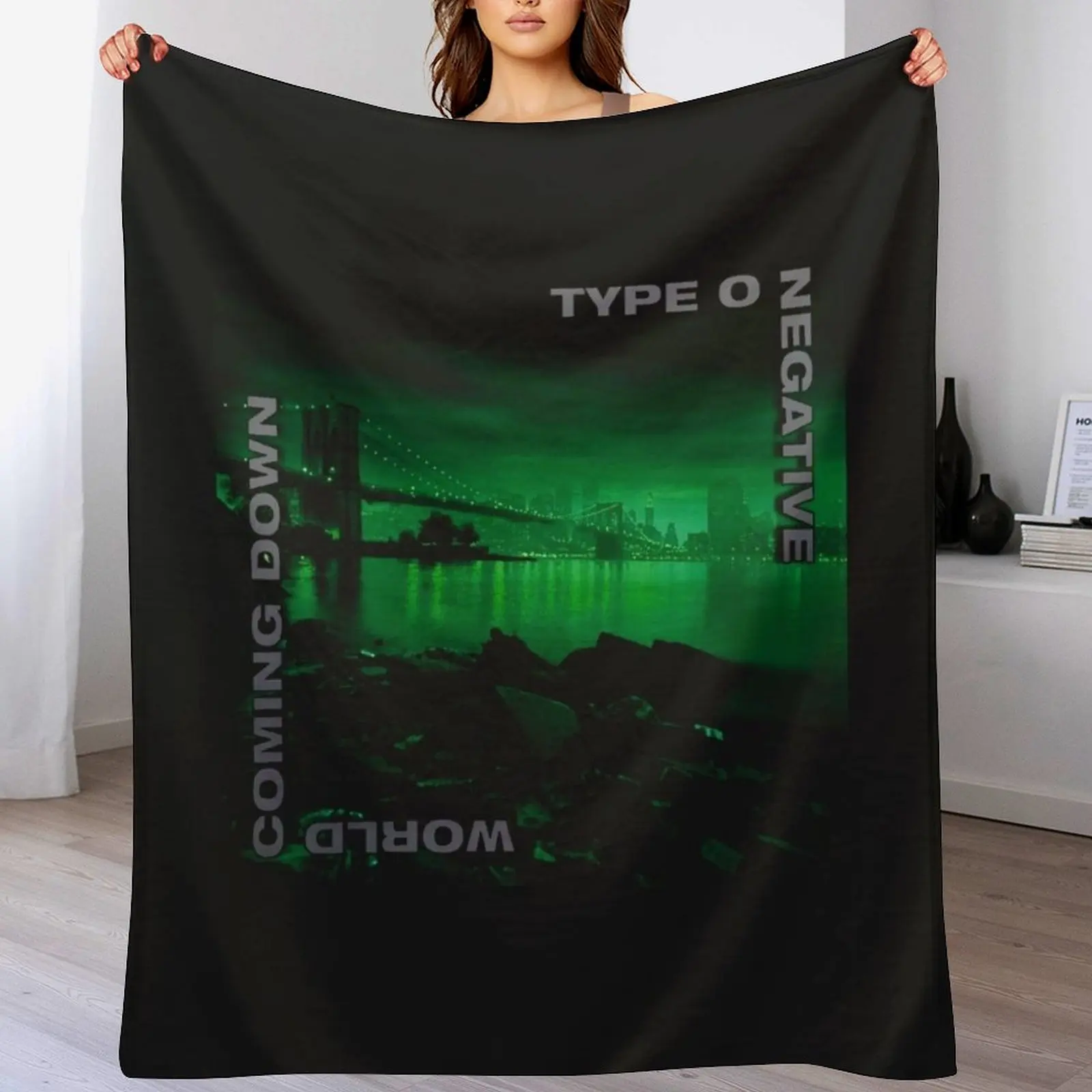 

Type O Negative Art Throw Blanket Warm Napping Blanket for Office Couch Bed
