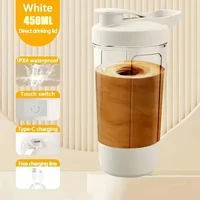Shaker électrique Intelligent à agitation automatique de 450ml, pour remplacement de repas, tasse de mélange de Sport Portable 3