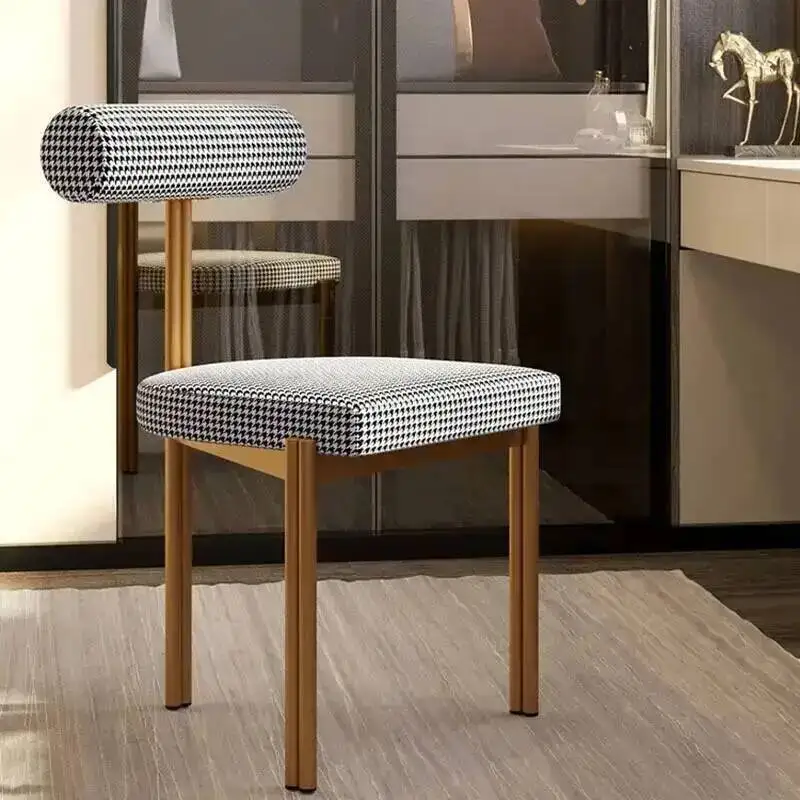 Sillas con patas de diseño, de metal dorado, modernas, minimalistas, para comedor, salón, boda, tocador, silla de maquillaje, terraza, muebles nórdicos