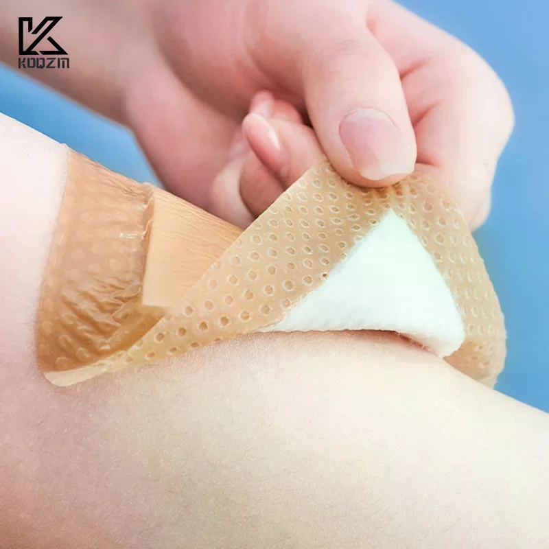 

Waterproof Foam Dressing Adhesive Sterilized Wound Bandage with Border Pressure 5 Sizes Ulcer Patch