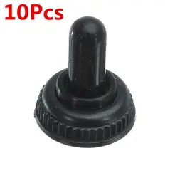 10Pcs Mini Toggle Switch Waterproof Rubber Resistance Boot Cover Cap Lid Black New