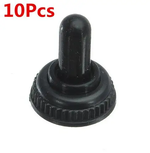 10Pcs Mini Toggle Switch Waterproof Rubber Resistance Boot Cover Cap Lid Black New