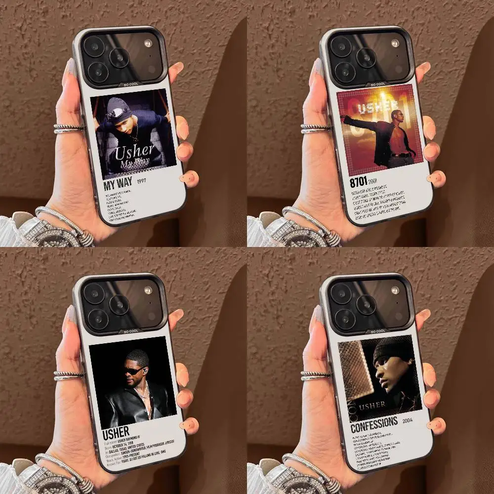 

U-Usher Confessions My Way Phone Case For iPhone 15,16,12,14,13,17,11,E,Max,Plus,Air,Pro,Mini Black Tpu Cover