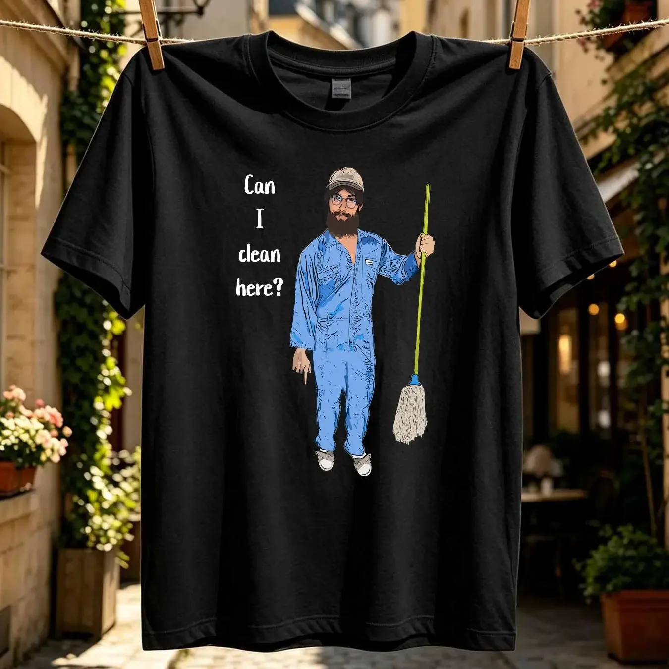 washed T Shirt Anatoly Can I Clean Here Funny Body Building Gym Cleaner gift long or short sleeves vintage Washed