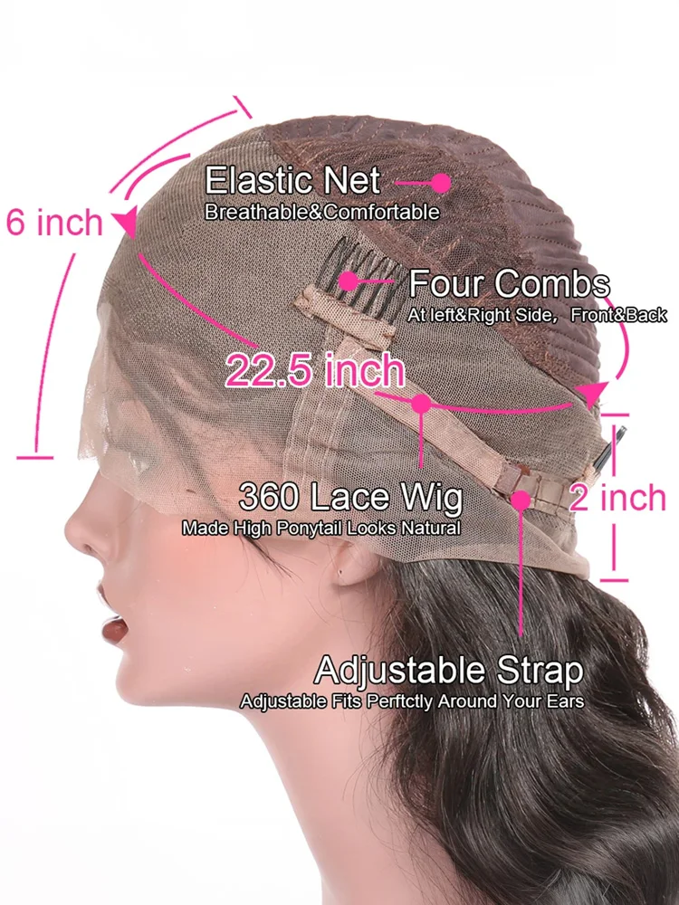 شعر مستعار موجة عميقة HD الدانتيل أمامي باروكة من شعر طبيعي 360 كامل الدانتيل الباروكة الأمامية شعر الإنسان خط الشعر 38 بوصة شعر مستعار مجعد للنساء #6