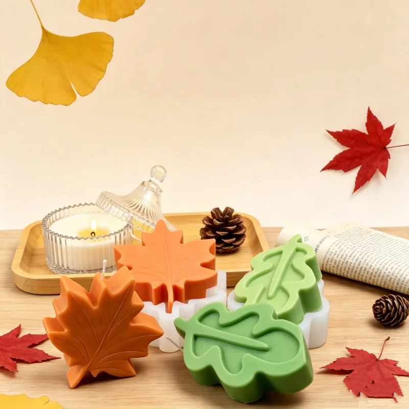 Soap Making In Home - 메이플 리프 실리콘 비누 몰드 3D
