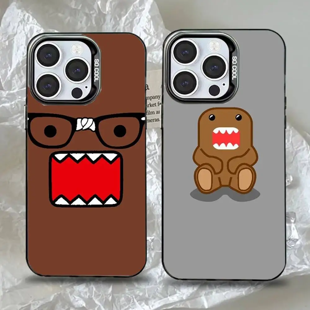 

Cute Domo kun Phone Case For iPhone 16,15,14,13,12,11,Pro,Max,Plus,Mini,XS,SE Anti Fall Black Matte Hard Bumper