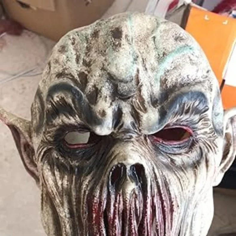 2025 Halloween Mouth Alien Horror Alien Mask  Cosplay Scary Costumes & Accessories