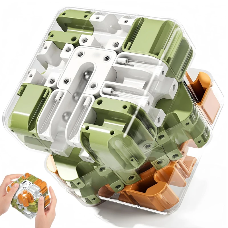 Cubo Laberinto 3D Difícil, Rompecabezas de Lógica, Desafío de Inteligencia, Juego de Ingenio para Adultos y Niños, Juguetes de Resolución de Problemas