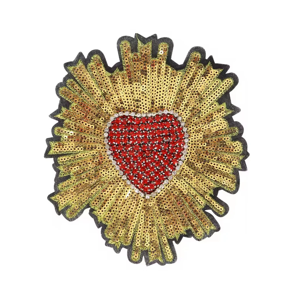 

10 шт., блестящие нашивки с кристаллами