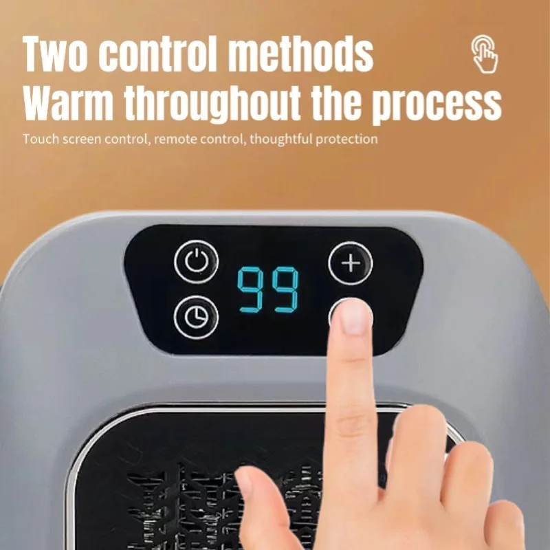 Mini Radiateurs Électriques Muraux de 600W, Chauffe-Air de Bureau, avec Télécommande, Plug-in