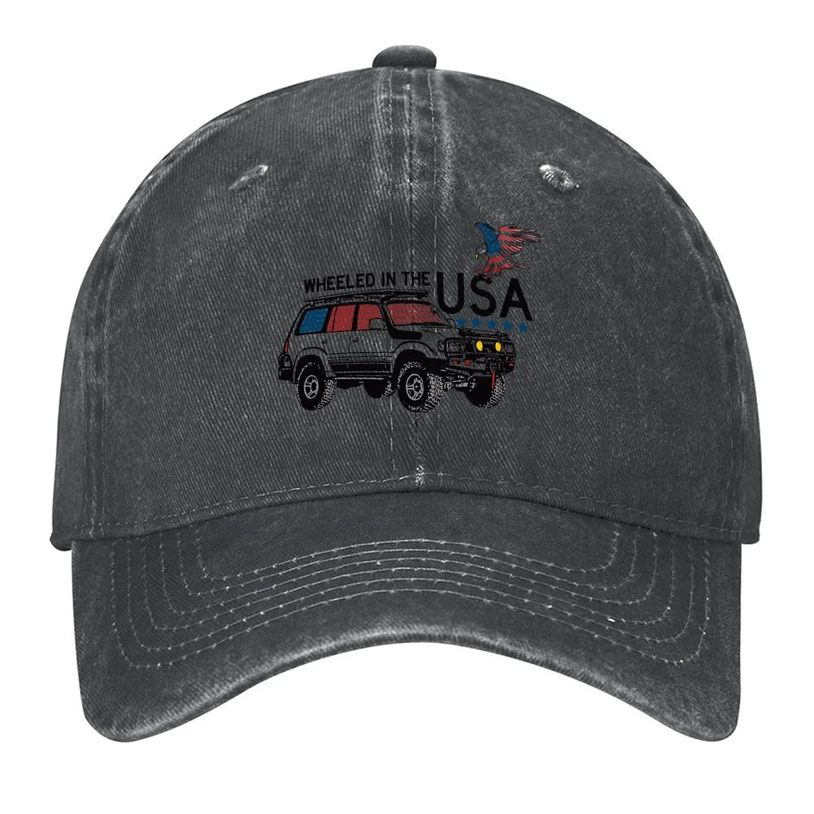 

Wheeled In USA 80 Series Land Cruiser Baseball Cap fun hats Hat Baseball Cap Hat Beach tactical cap Women Hats Men's