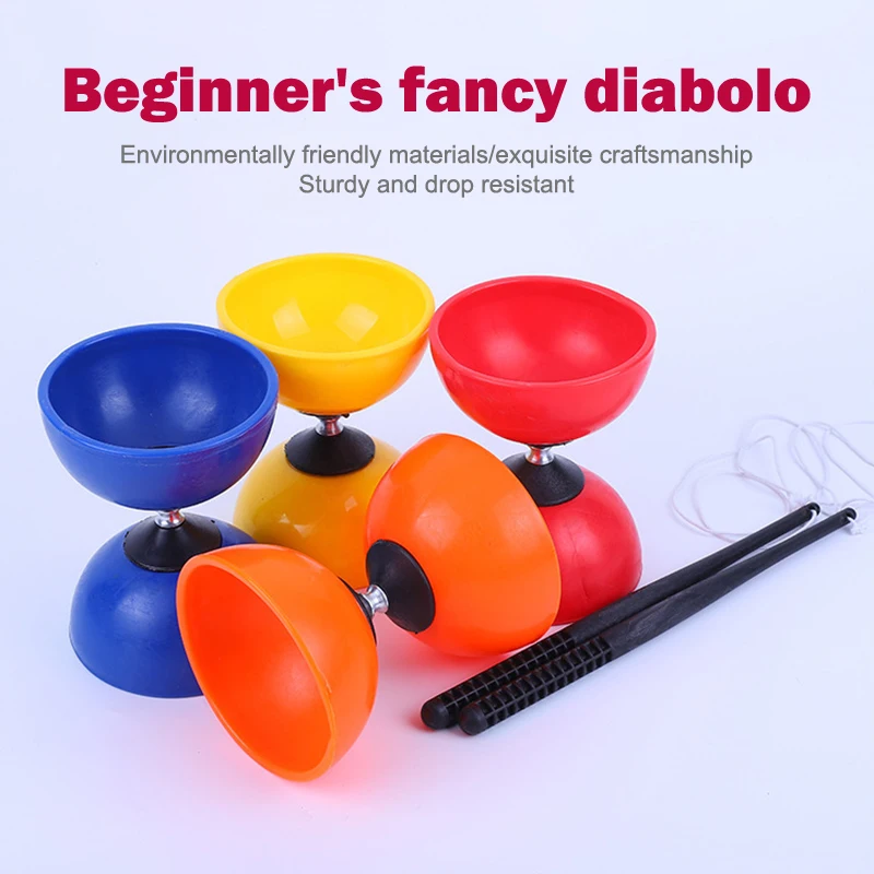 Yo-yo diabolo brinquedo profissional chinês criança acrobacia malabarismo mostrar prop fitness ao ar livre os idosos