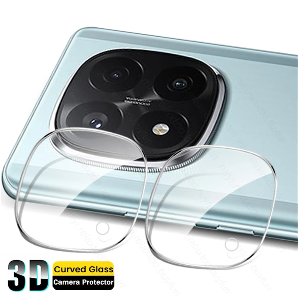 2Pcs Clear 3D Curved Tempered Glass Camera Lens Protector Case For Redmi Note 14 15 Pro Plus Pro+ 5G Redmy Note14 Not 14Pro 4/5G