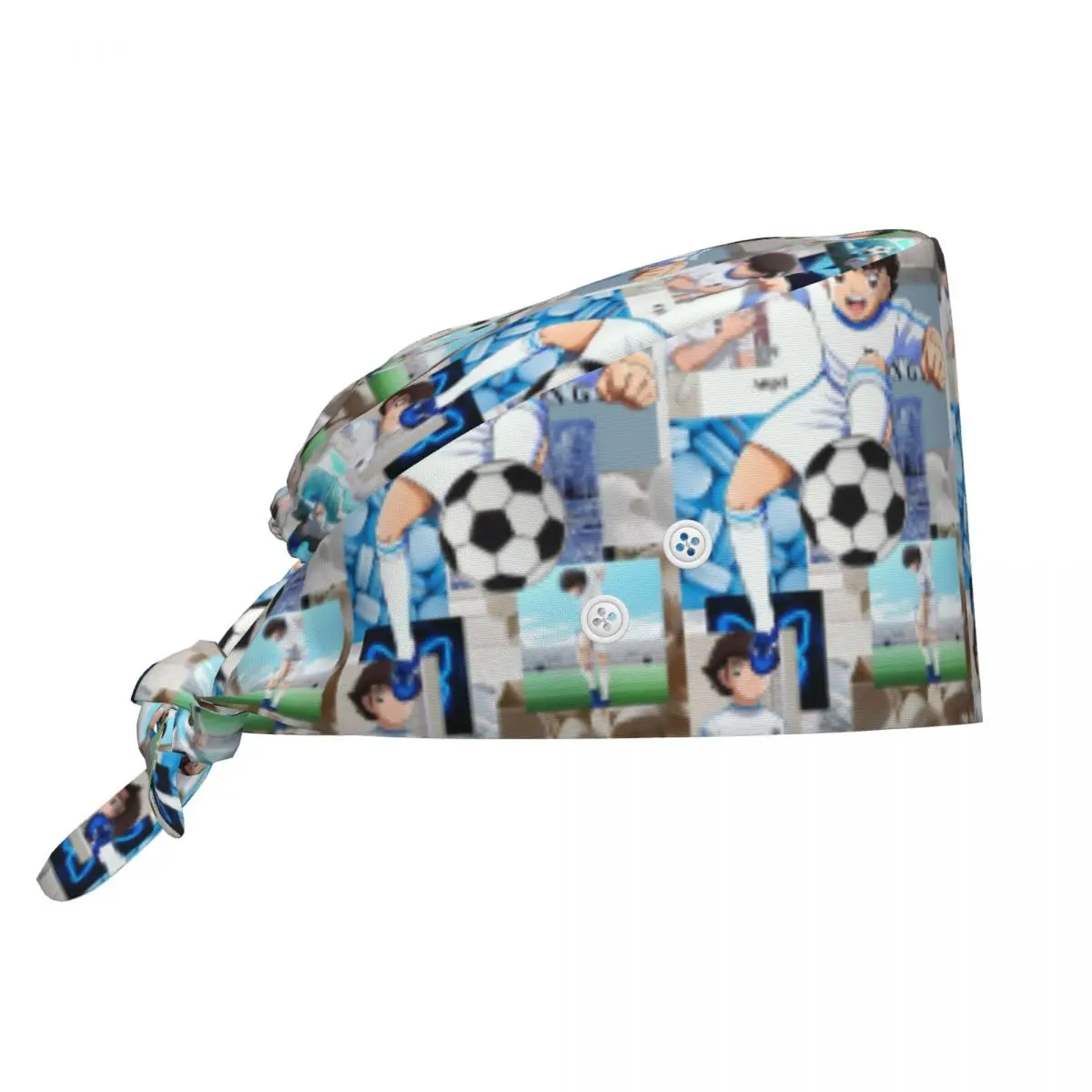 Gorro Quirúrgico Ozora Oliver Atom Capitan Tsubasa, Gorro de Trabajo para Médico, Gorro de Enfermería Ajustable para Hombres y Mujeres, para Dentistas