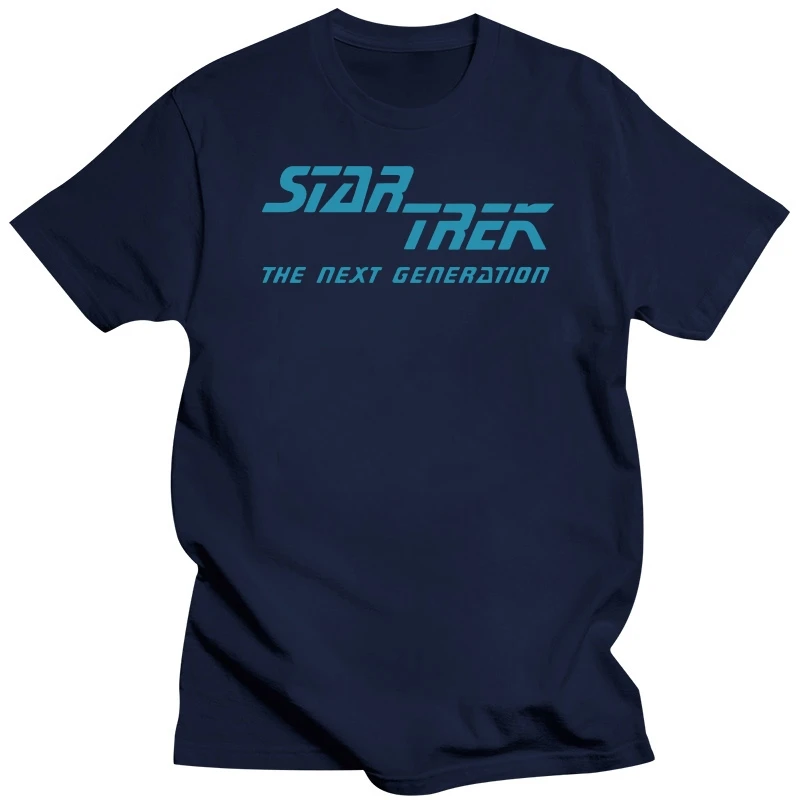 STAR TREKKING The Next Generation Logo Men's Premium T-Shirt Adults Casual Tee Shirt Hipster Tees Summer Mens T Shirt4XL5XL