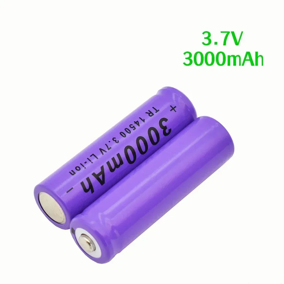 14500 Lithium Battery 3000 Large Capacity Rechargeable 5 Size 3.7V Strong Flashlight Mouse Toy