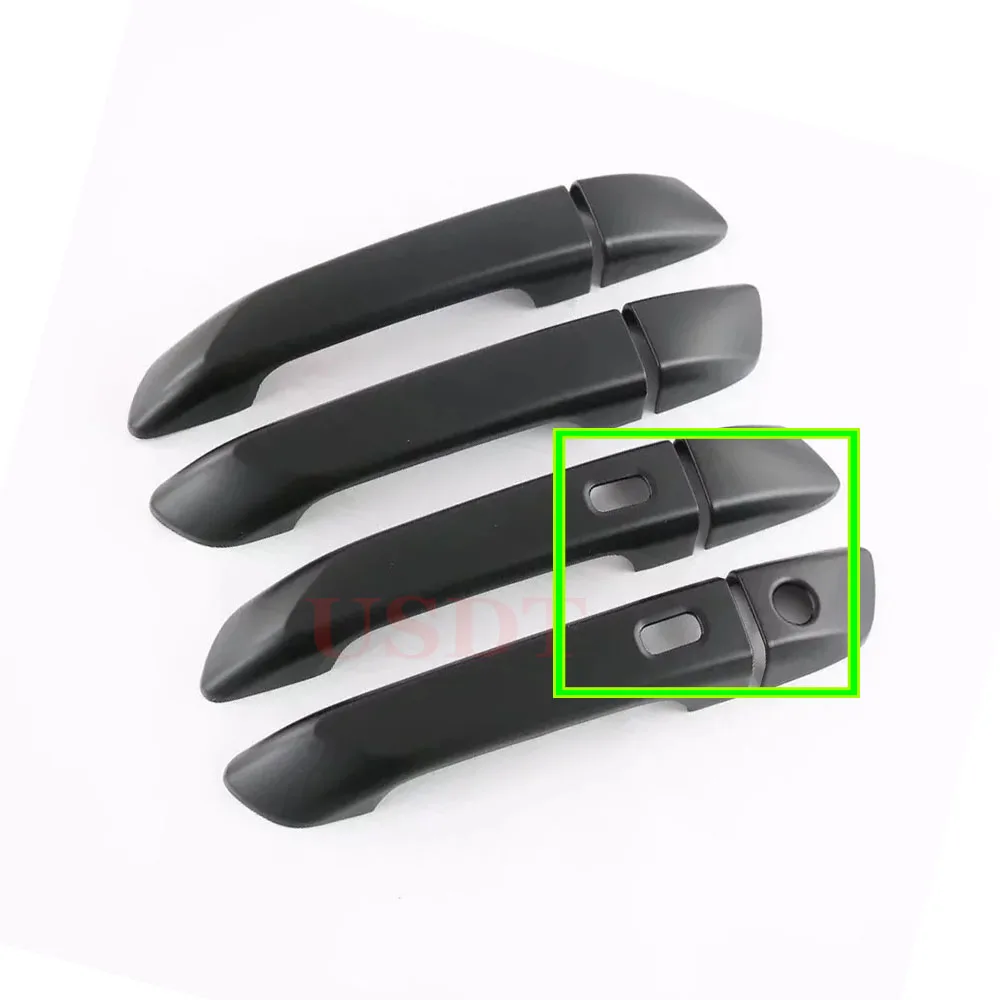 Matte Black Exterior Protector Frame Accessories For Isuzu D-MAX DMAX 2021 2022 2023 2024 Door Handle Trim External Protective