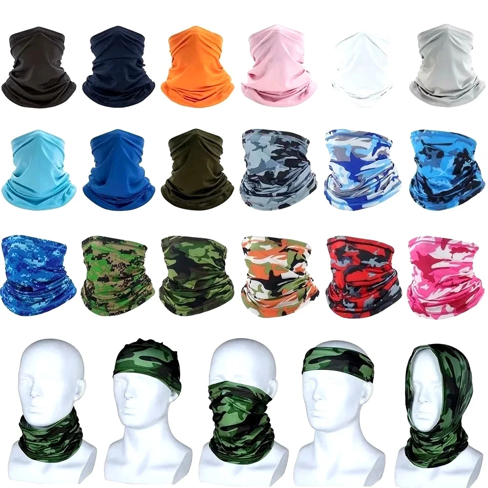 Multi-purpose Turban Riding Scarf Cycling Bandana Men Women Neck Cover Sunscreen Ice Silk Outdoor Fishing Hiking Headwear Mask