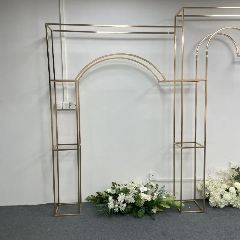 Door Frame Big Wedding Arch Background Flower Stand Birthday Party Outdoor Balloon Irregular Shape Stand Luxury Decoration