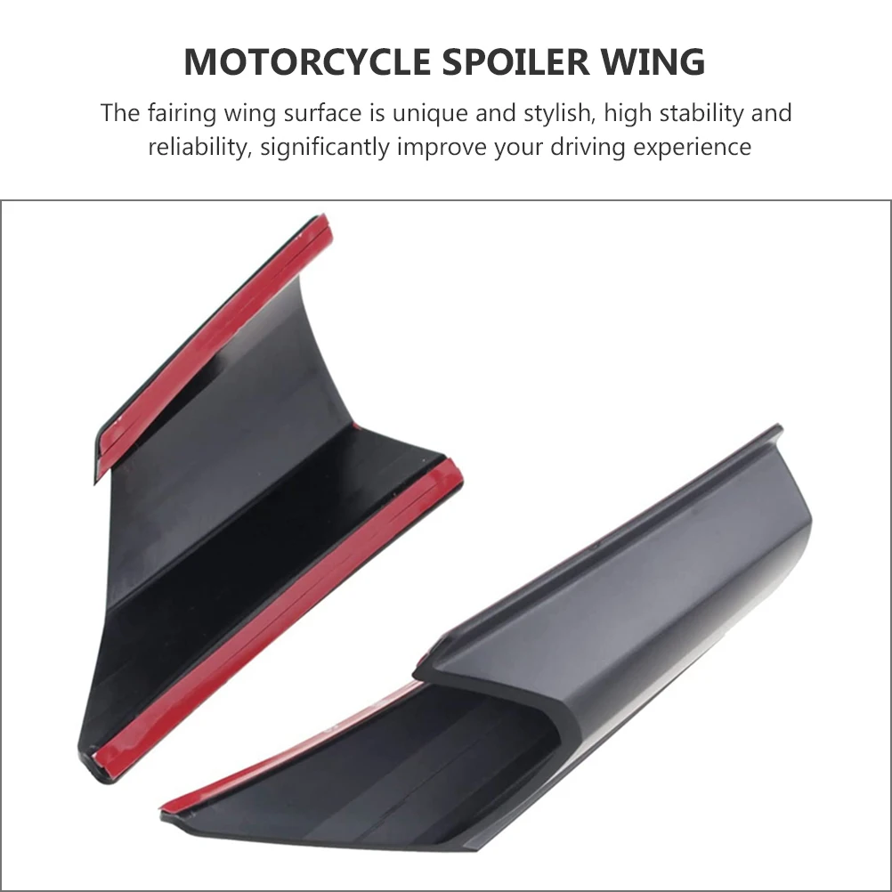 

2pcs Motorcycle Fairing Winglets Motorbike Side Spoiler Wing Durable Anti-Scratch Dustproof Wear Resistant Stylish Design High