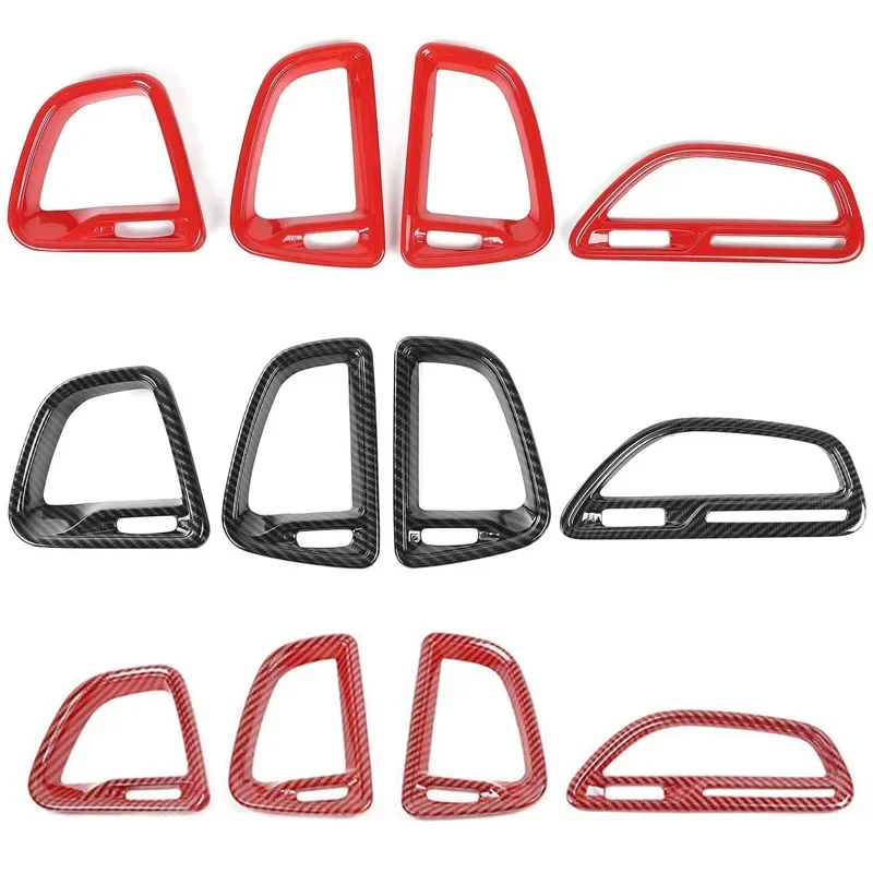 Car modification accessories for Dodge Challenger Hellcat interior steering wheel gear carbon fiber decorative kit