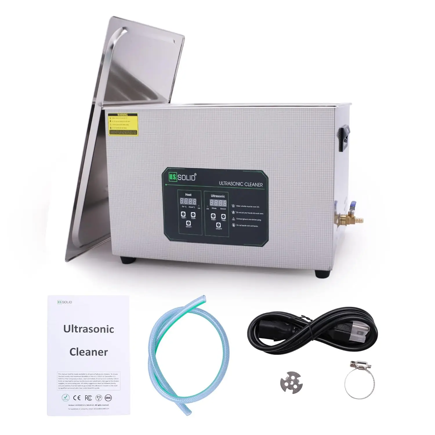 40 KHz Stainless Steel Ultrasonic Cleaning Machine with Digital Timer and Heater for Industrial a