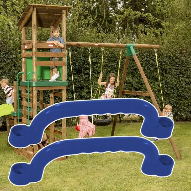 

Playground Safety Handles Weatherproof Playset Grips Set Of 2 Shockproof Handle Bars Reinforced Safety Supplies For Outdoor
