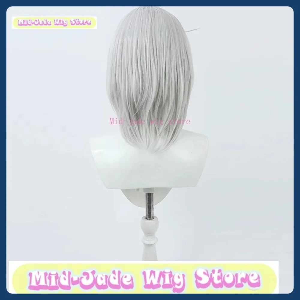 منتصف اليشم شعر مستعار NIJISANJI Kuzuha الدموي رائع شعر مستعار تأثيري أنيمي لعبة لعب الأدوار الشعر الاصطناعية هالوين ملابس تنكرية للحفلات الدعائم