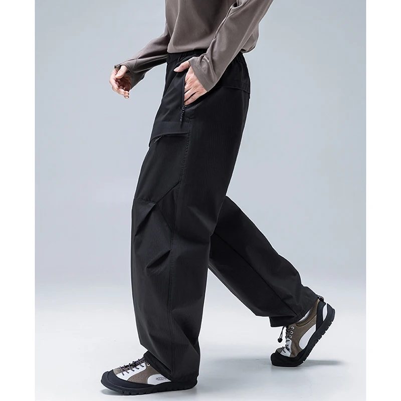 2026 Fall New Arrival: Men's & Women's Relaxed Fit Mountain Style Pants - Durable Water-Repellent Wide-Leg Casual Pants