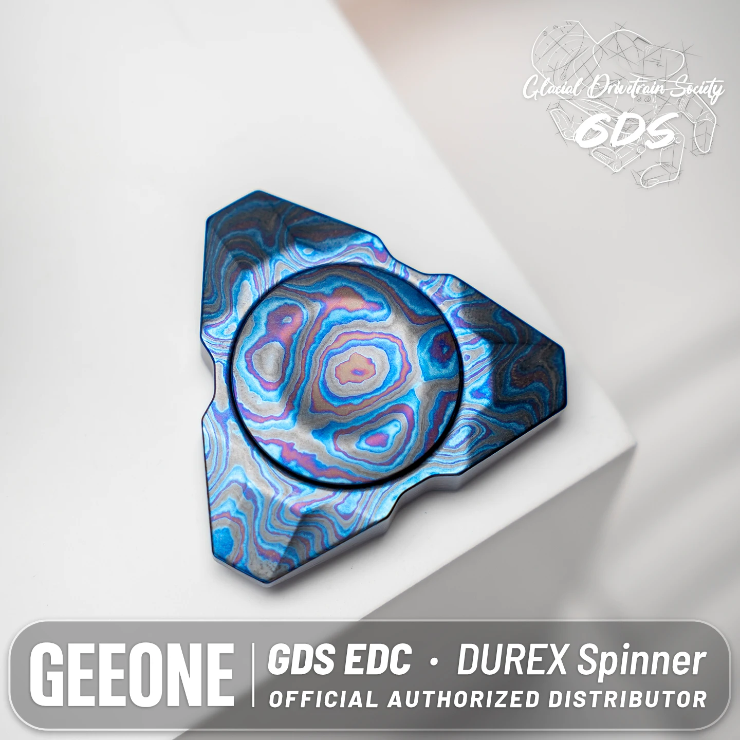 GDS EDC Durex spinner Ultra-thin Minimalist Fidget Spinner Stress Relief Toy Fidget Toys For Adults Spinner