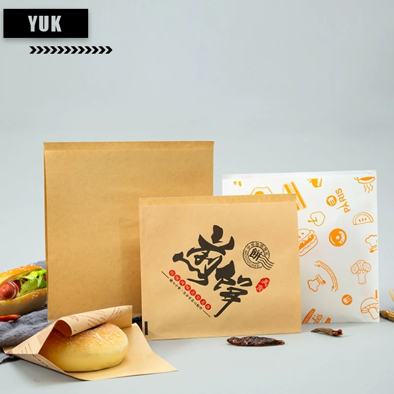 أكياس تغليف المواد الغذائية المطبوعة حسب الطلب لملفات تعريف الارتباط وساندويتش اللحوم والهامبرغر والكلاب الساخنة