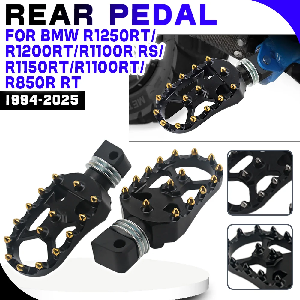 

Подножки R1250RT 2025 для BMW r1200rt lc R 1200RT R 1100RS R RT 1150R r 850R, задняя нескользящая регулируемая на 360 градусов подножка для мотоцикла